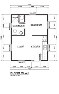 Floor Plan 300 SQFT House